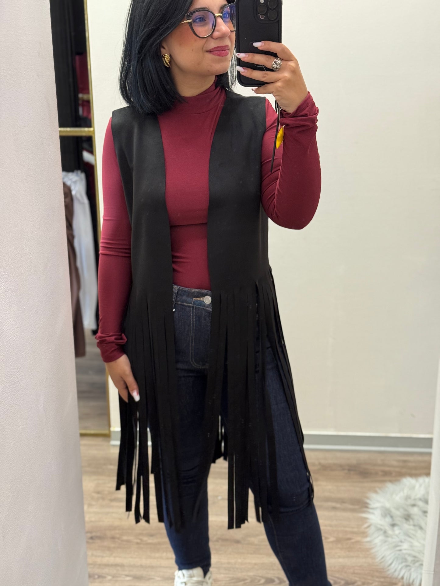 Smanicato con frange