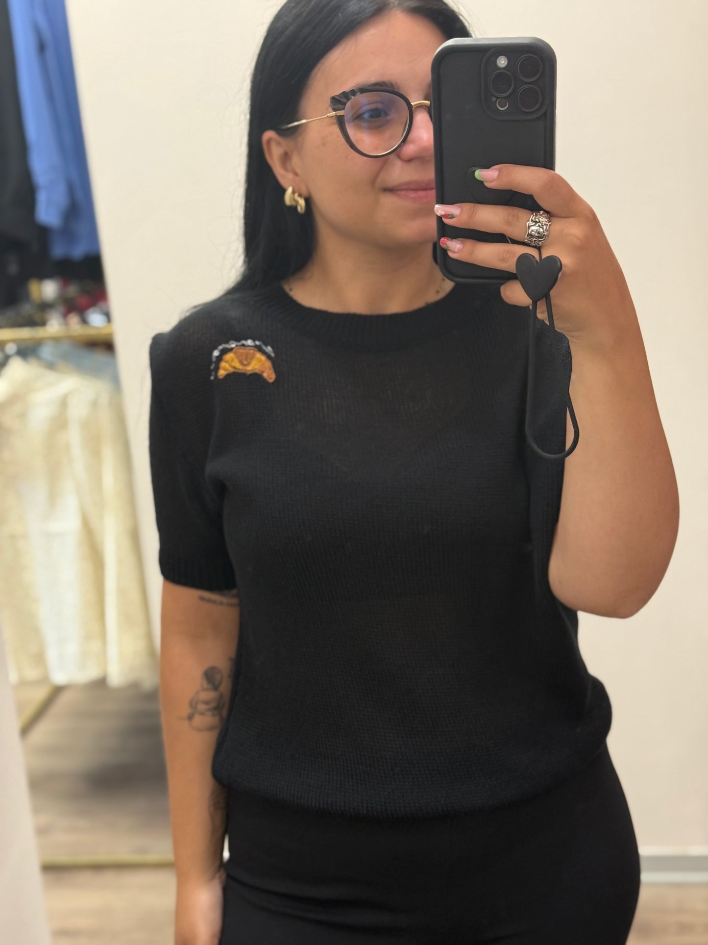 Maglia Croissant in filo