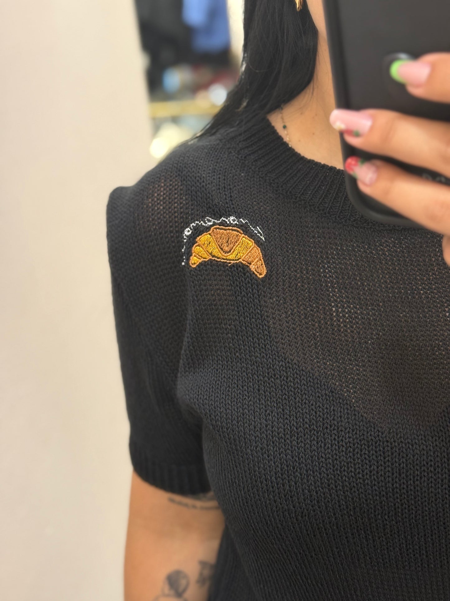 Maglia Croissant in filo