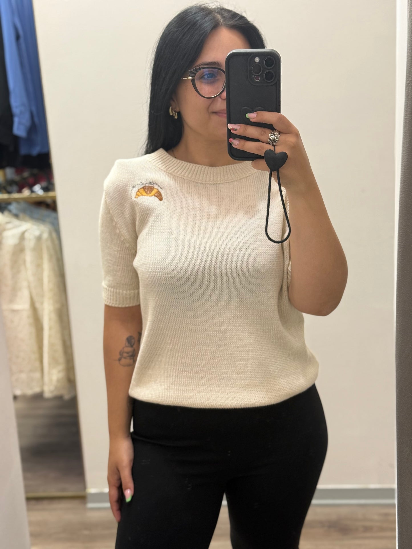 Maglia Croissant in filo