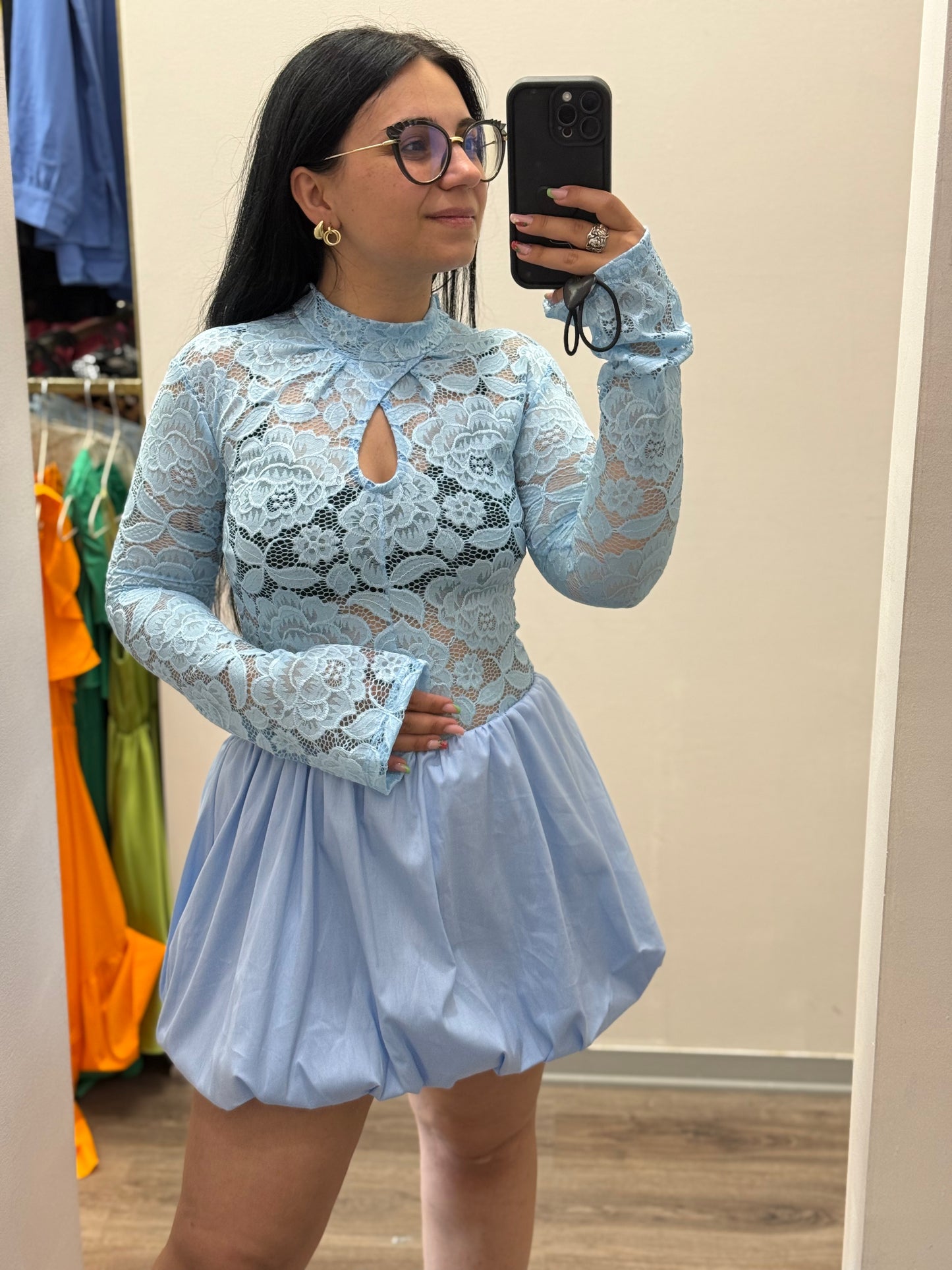 Abito bambolina in pizzo