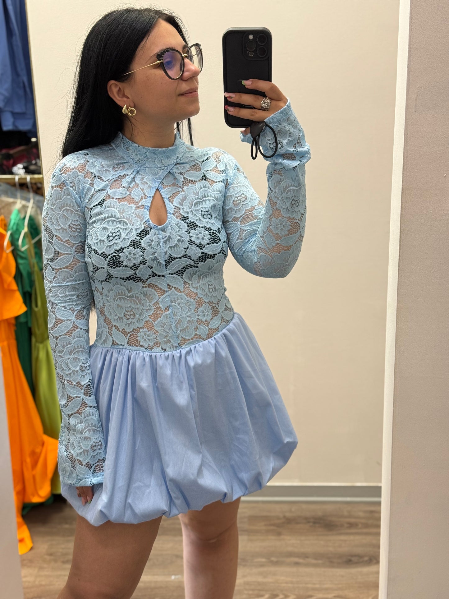 Abito bambolina in pizzo