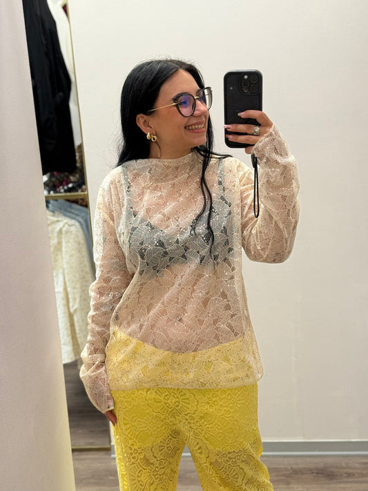 Blusa paillettes