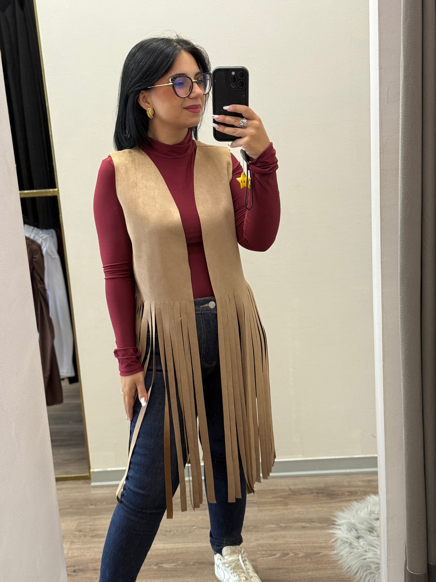 Smanicato con frange