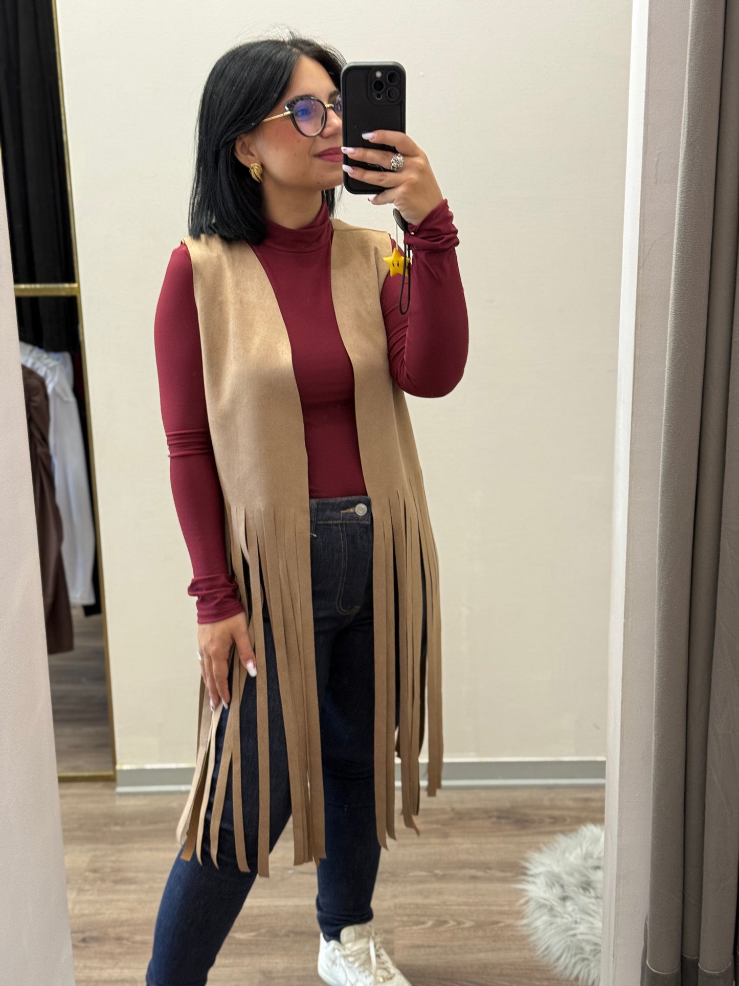 Smanicato con frange