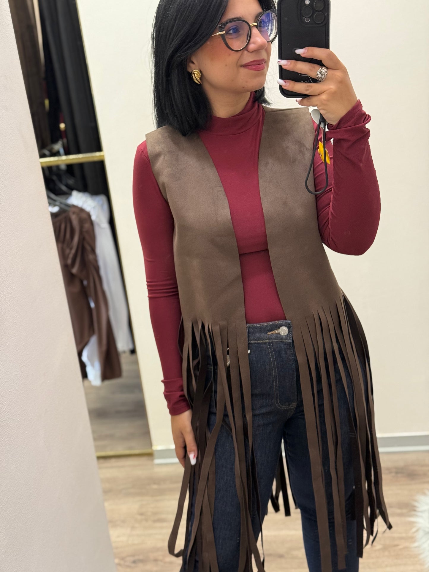 Smanicato con frange