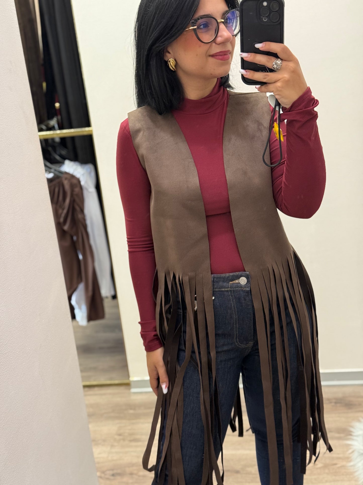 Smanicato con frange