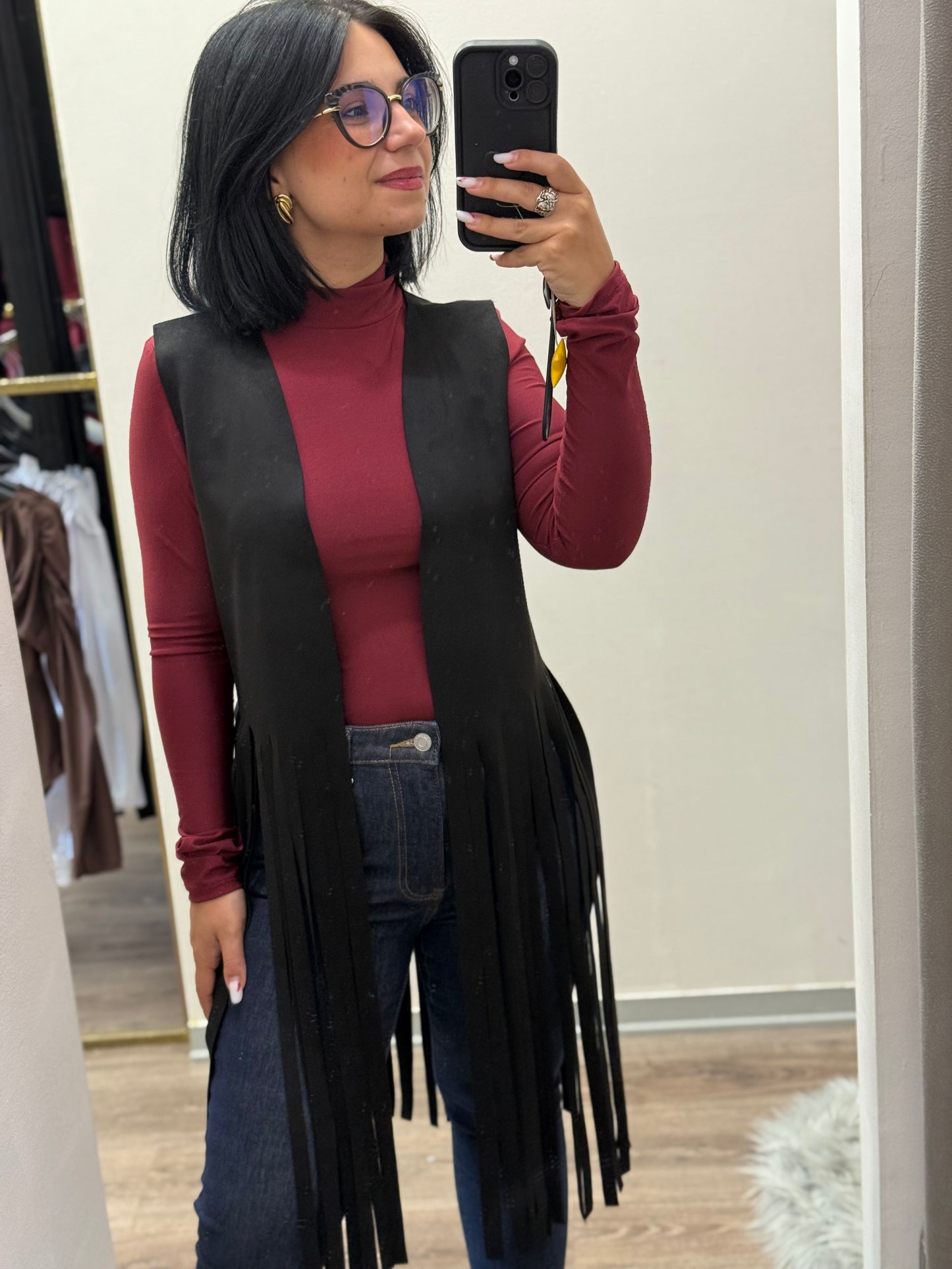 Smanicato con frange